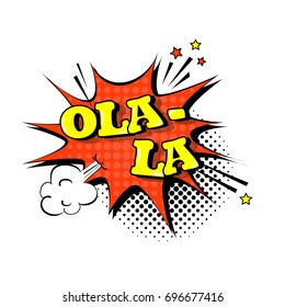 Comic Speech Chat Bubble Pop Art Style Sound Expression Text Icon Vector Illustration