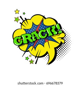 Comic Speech Chat Bubble Pop Art Crack Expression Text Icon Ilustración