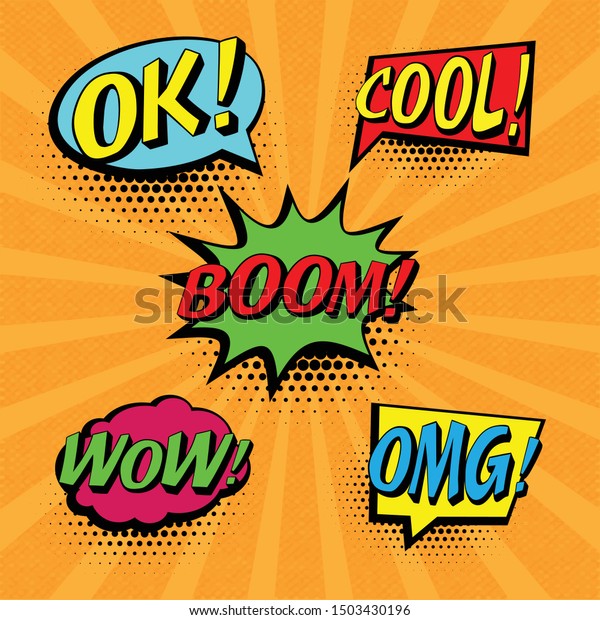 Comic Speech Collection Cartoon Speech Stock Vector (Royalty Free ...