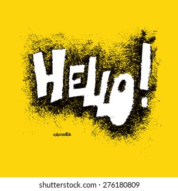 Comic speech humor funny cartoon bubble sketch design background vector illustration