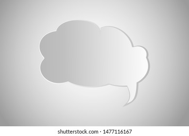 Comic speech paper bubble isolated sticker vector icon. Empty cartoon bubble speech tag icons. Cloud bubble speech design for text, thought, talk, message, dialog. Balloon bubble empty speech textbox