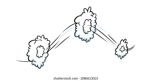 Comic Speed Effect Clouds Comic Clouds Stock Vector (Royalty Free ...