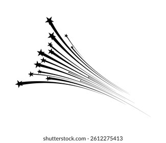 Comic speed line with superhero explosion and fast motion includes abstract background for manga book design and graphic strip with black and white vector drawing in isolated PNG element set