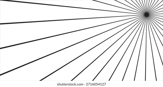 Fondo de líneas de velocidad cómicas. Fondo de explosión de libro de dibujos animados. Marco de patrón de línea radial de superhéroe. Manga o anime sunburst Fondo de pantalla. Fondo de impacto de Vector. Pop arte flash rayos o rayos efecto