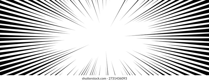 comic speed lines background cartoon book explosion effect