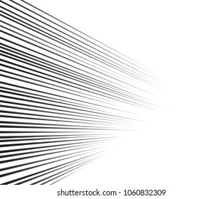Comic speed lines background Rectangle fight stamp for card Manga or anime, graphic texture, superhero action, explosion background. Black and white vector illustration