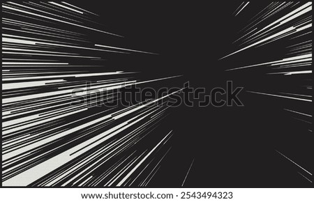 Comic speed lines for In manga, Anime sketch cartoons style. Dramatic effect, action scene, diagonal