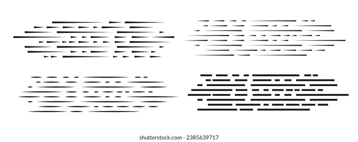 Comic speed motion lines collection. Speed Line. Lines for Comic Books. Vector illustration EPS10
