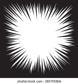 Comic speed radial background