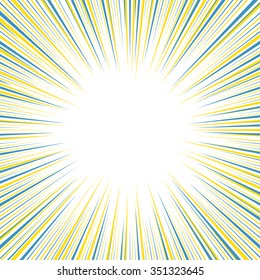 Comic speed radial background