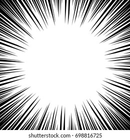 Comic speed radial background