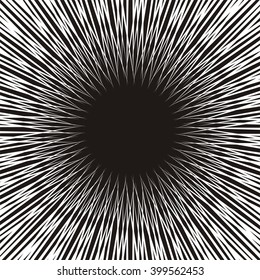 Comic speed radial black background 
