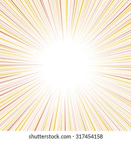 Comic speed radial line background