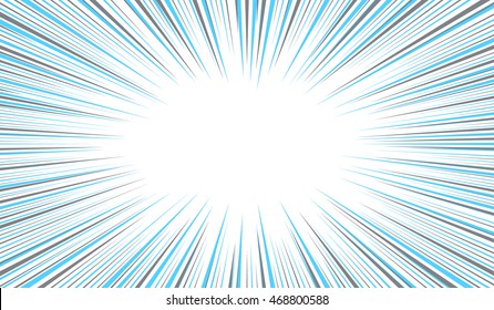Comic speed radial line background