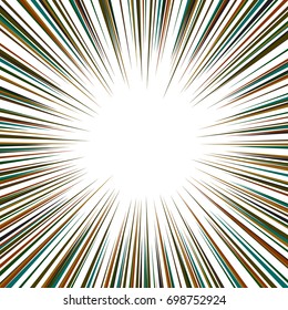 Comic speed radial line background