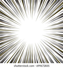 Comic speed radial line background