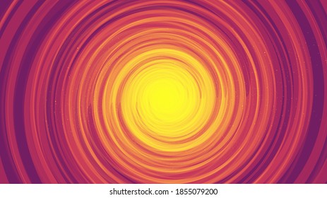 Comic Spiral Black Hole on Black Galaxy Background.planet and physics concept design,vector illustration.