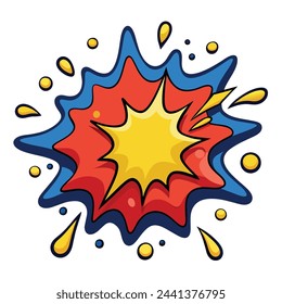Comic Splat Splash Vector Illustration