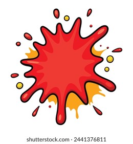 Comic Splat Splash Vector Illustration