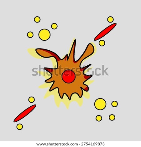 Comic Splat Splash Vector Illustration