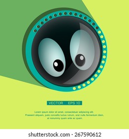 Comic spying Eyes - Eyeballs vector - Staring - Surprised. Eps 10