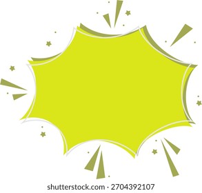 Diseño de rótulo de explosión de estrella de cómic. Ilustración vectorial del diseño de rótulo cómico.  