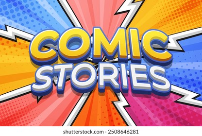 Comic Stories 3D Text Effect