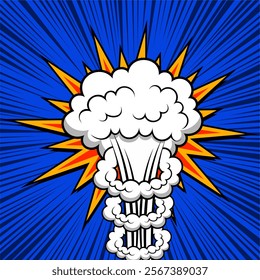 comic style attack explosion effect 