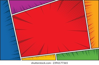 
Comic Style Background. background design with comic concept