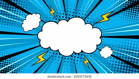 Comic style background. Design element for poster, card, banner, comic book, flyer.