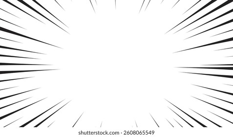 Comic style background with speed lines