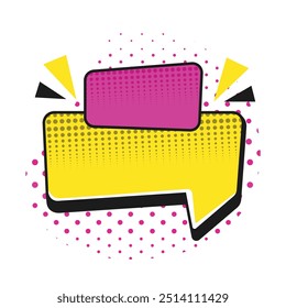 Comic style blank frame background. Cool comic text book design comic text bubble design.