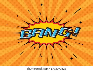 Comic style buble text vector