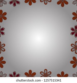 Comic style doodle frame consists of white, orange and black border. Seamless. Vector illustration.