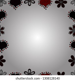 Comic style doodle frame consists of white, black and brown border. Vector. Seamless pattern.