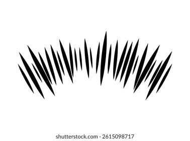 Comic style effect line material