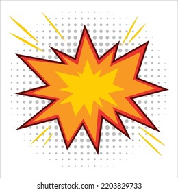 comic style explosion clip art