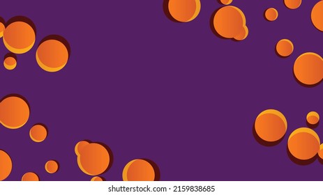 Comic style purple background with orange bubbles