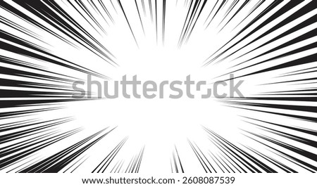 Comic style radial speed lines for background