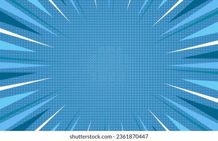 comic style radial stripes flat design background