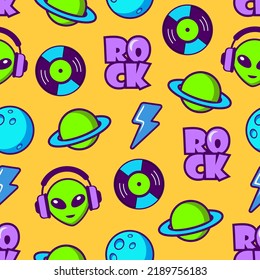 comic style space background for wallpaper, print, textile, wrapping paper