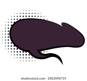 Comic style speech bubble. Speech balloon or element. Funny vector design element. Vector cartoon illustration isolated on white background