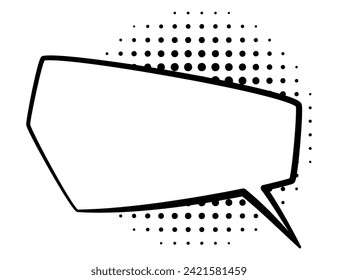 Comic style speech bubble. Speech balloon or element. Funny vector design element. Vector cartoon icon