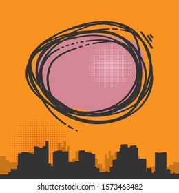 Comic style speech bubble business concept with space for text, vector illustration