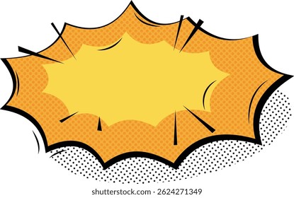 Comic style speech bubble design