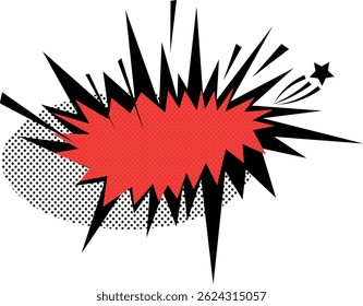 Comic style speech bubble design