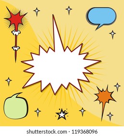 Comic style speech bubbles collection.