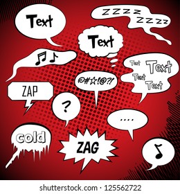 Comic Style Speech Bubbles Collection/Set | Vector