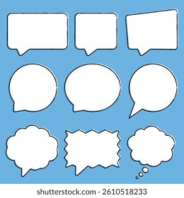 Comic Style Speech and Thought Bubbles