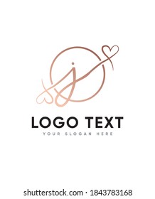 Un estilo cómico, una plantilla de logotipo J de tipo carta única y moderna, logotipo vector para identidad empresarial y de empresa 
